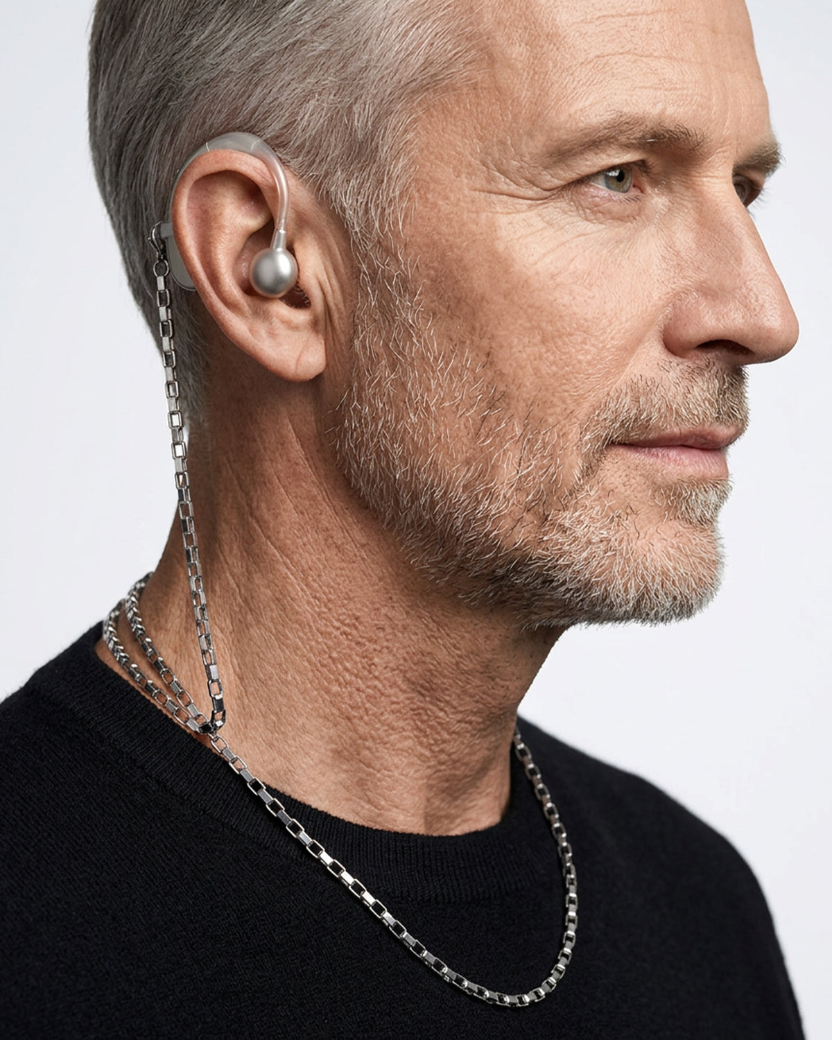 Necklace Anti-Lost Strap for Hearing Amplifier（Men's）
