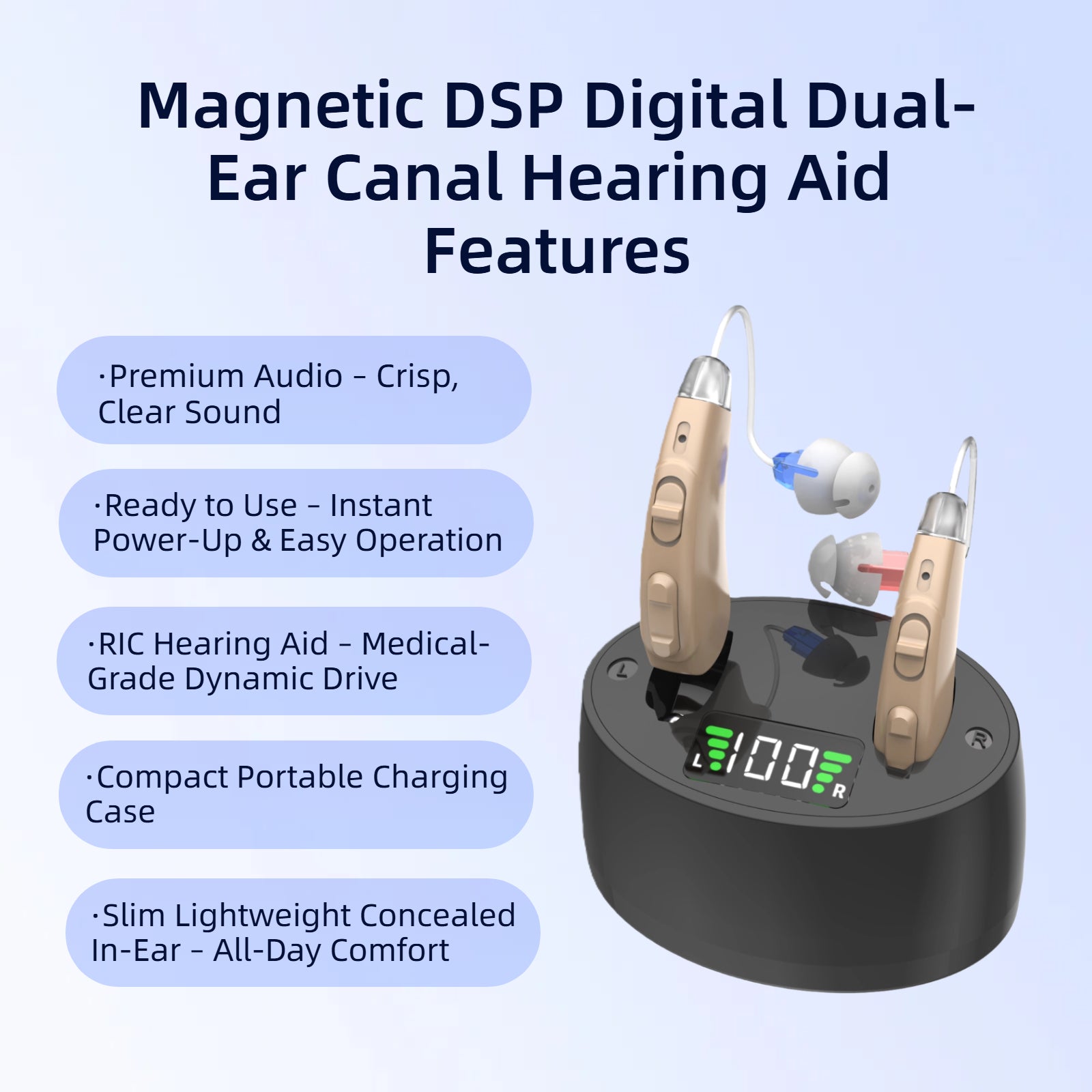 Eovuox E-128RlC Hearing aids