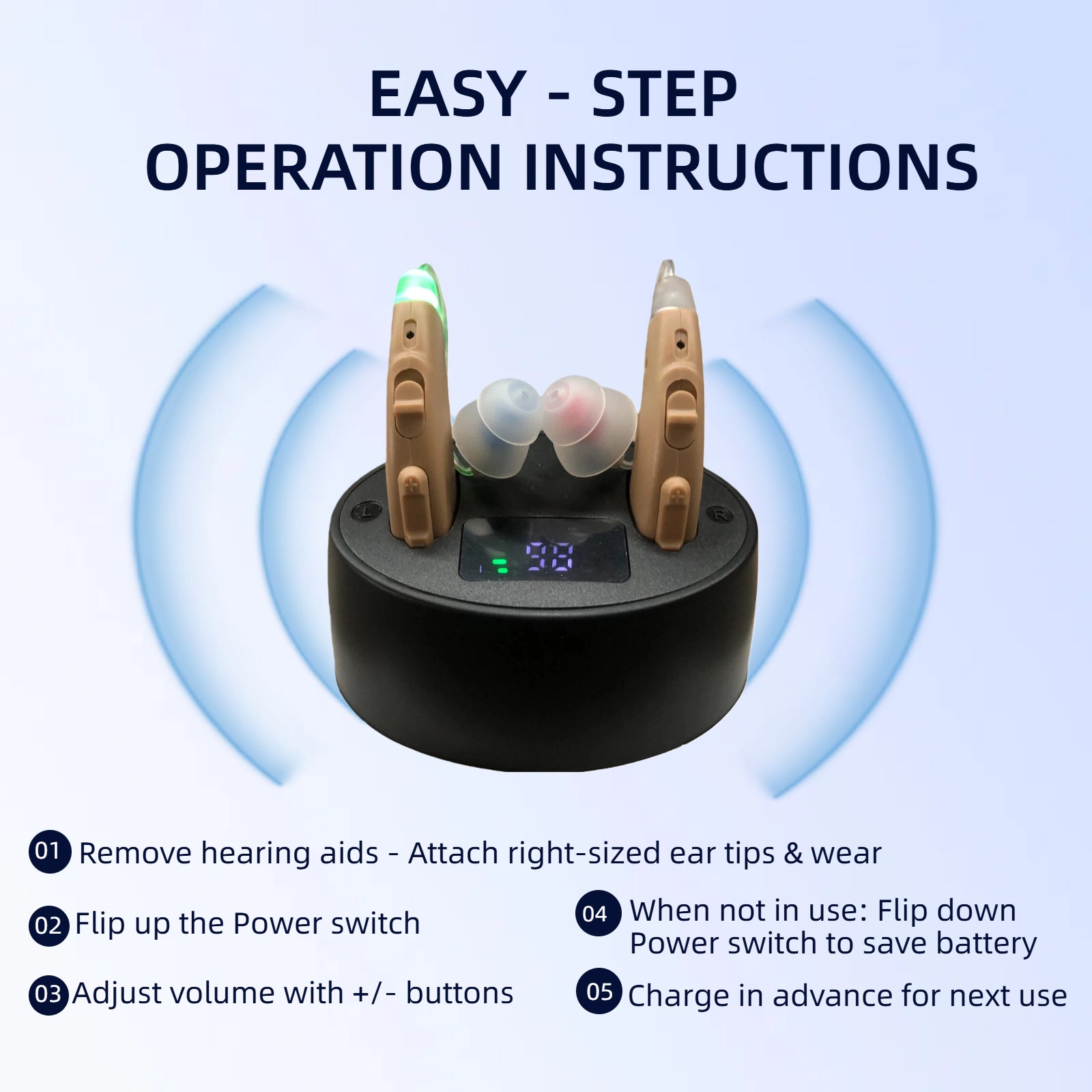 Eovuox E-128RlC Hearing aids