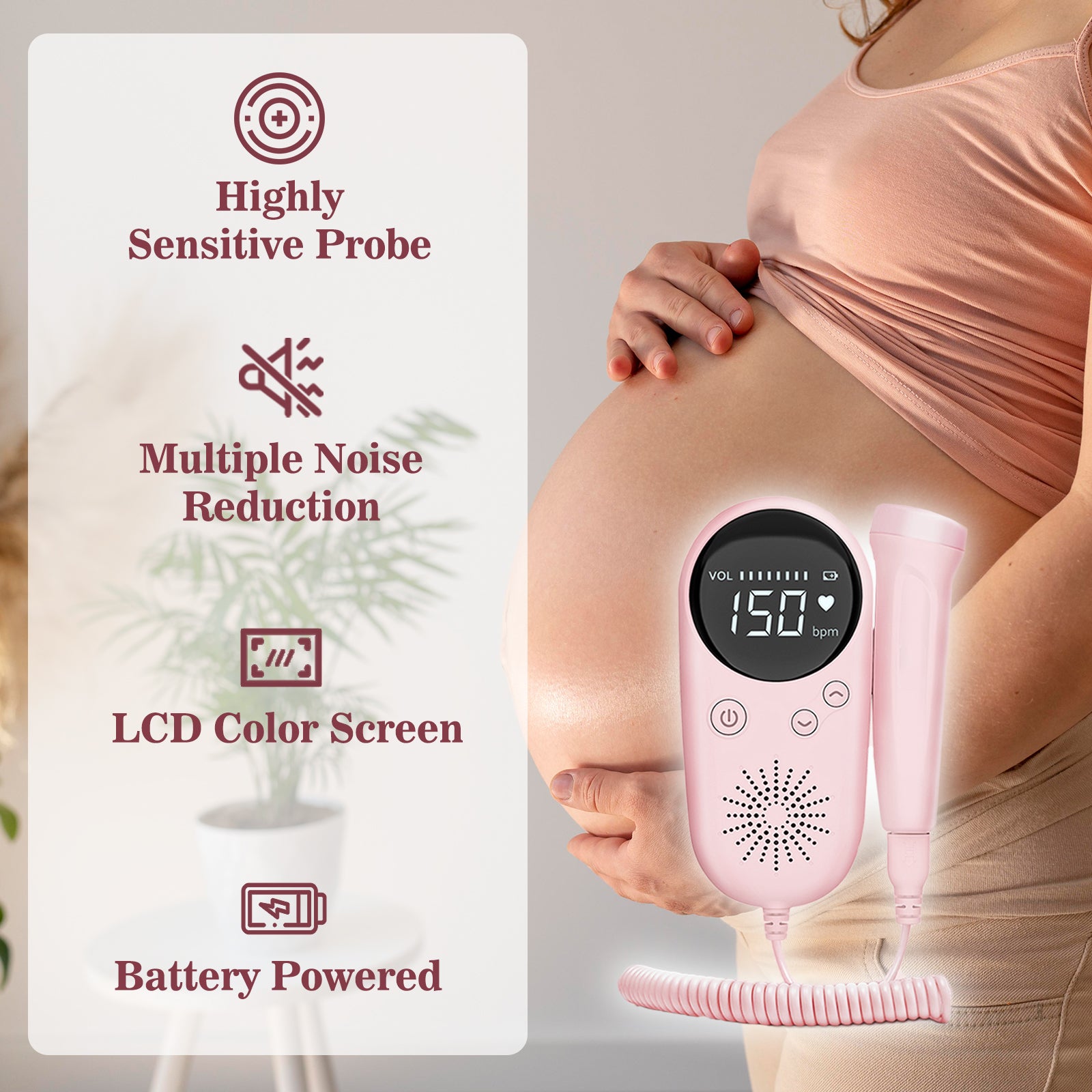 Eovuox 胎児ドップラー W8-25