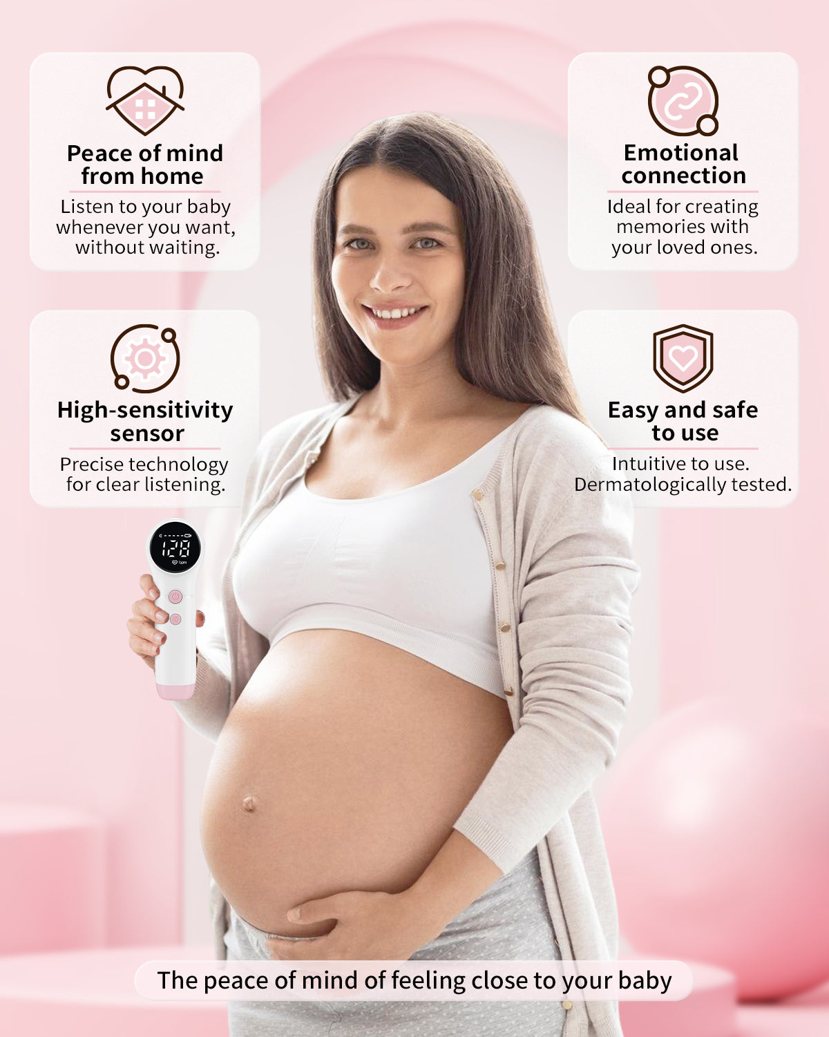 Eovuox फीटल डॉप्लर U6-25